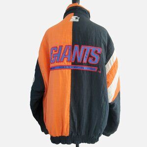Vintage 90s NFL Pro Line Starter New York Giants Jacket – Rare Color Blo…